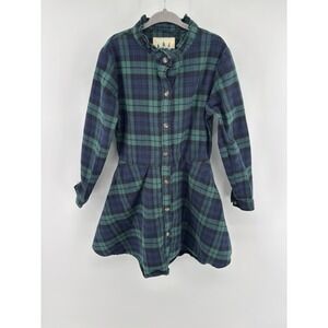 Kiel James Patrick Cozy Cabin Plaid Flannel Dress Sz 7 Cabincore‎ Cozy Preppy